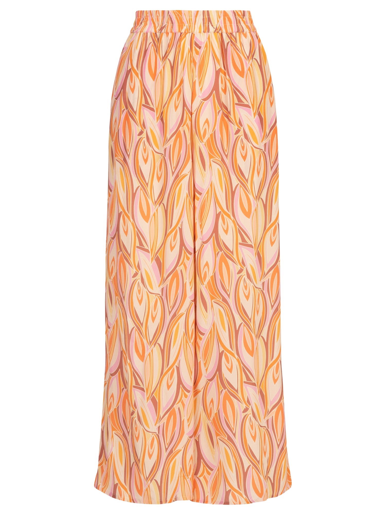 Mint & Mia Viskose Hose aus hochwertigem Viskose Material mit Modisch Stil | korallenrot-multicolor