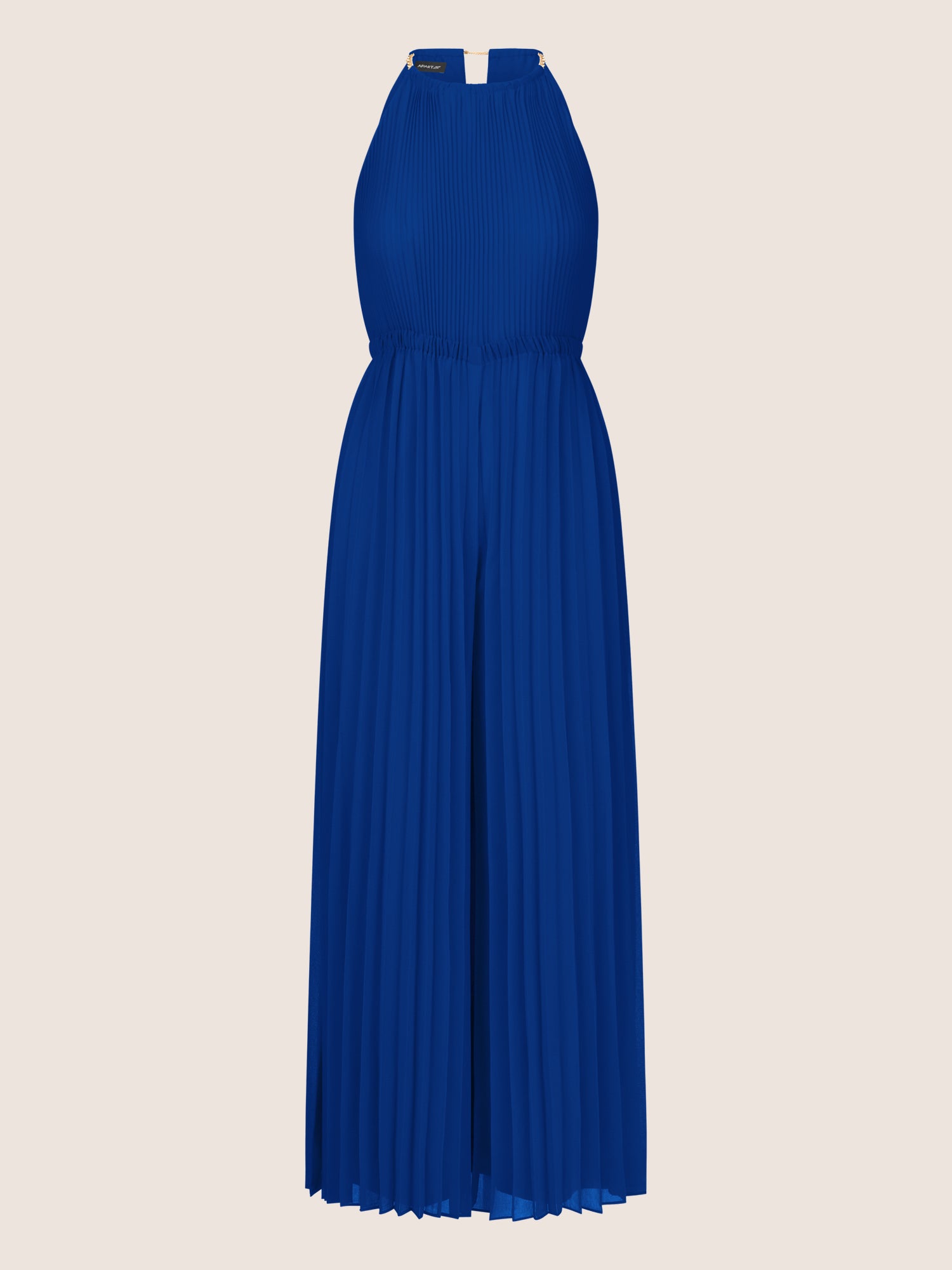 APART Plisseeoverall im Neckholder-Stil | royalblau