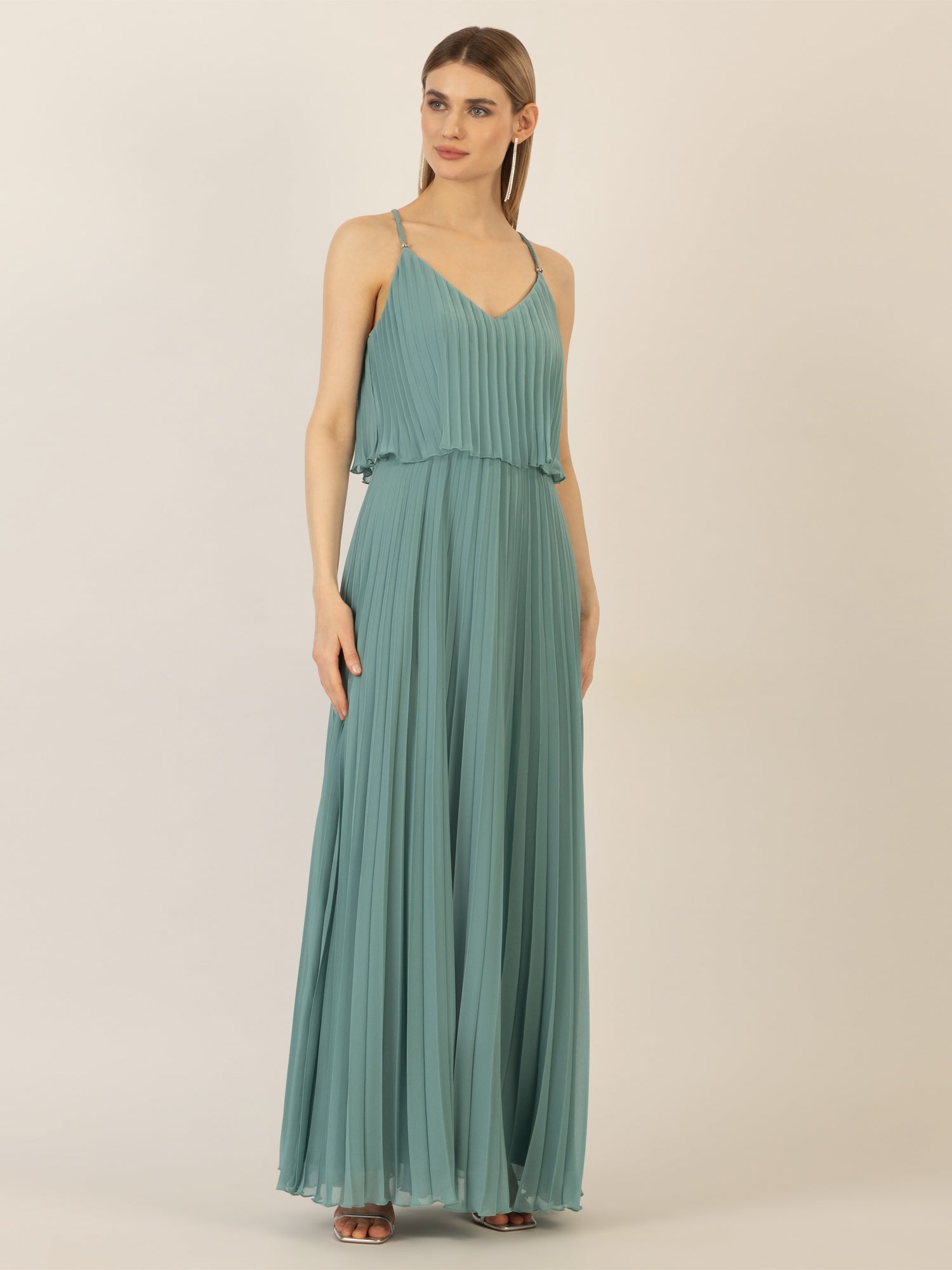 APART Abendkleid in 2in1 Optik | jade