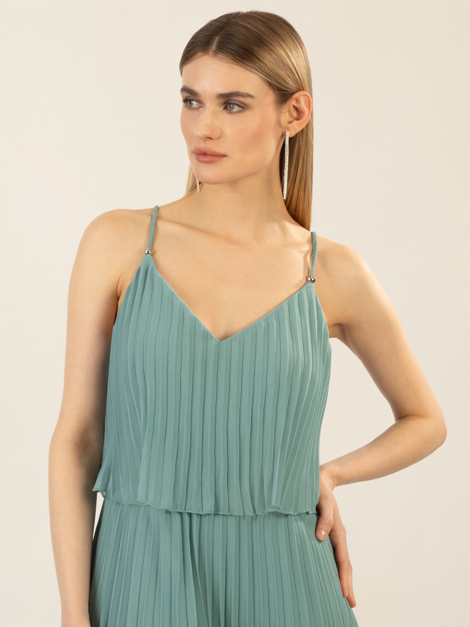 APART Abendkleid in 2in1 Optik | jade