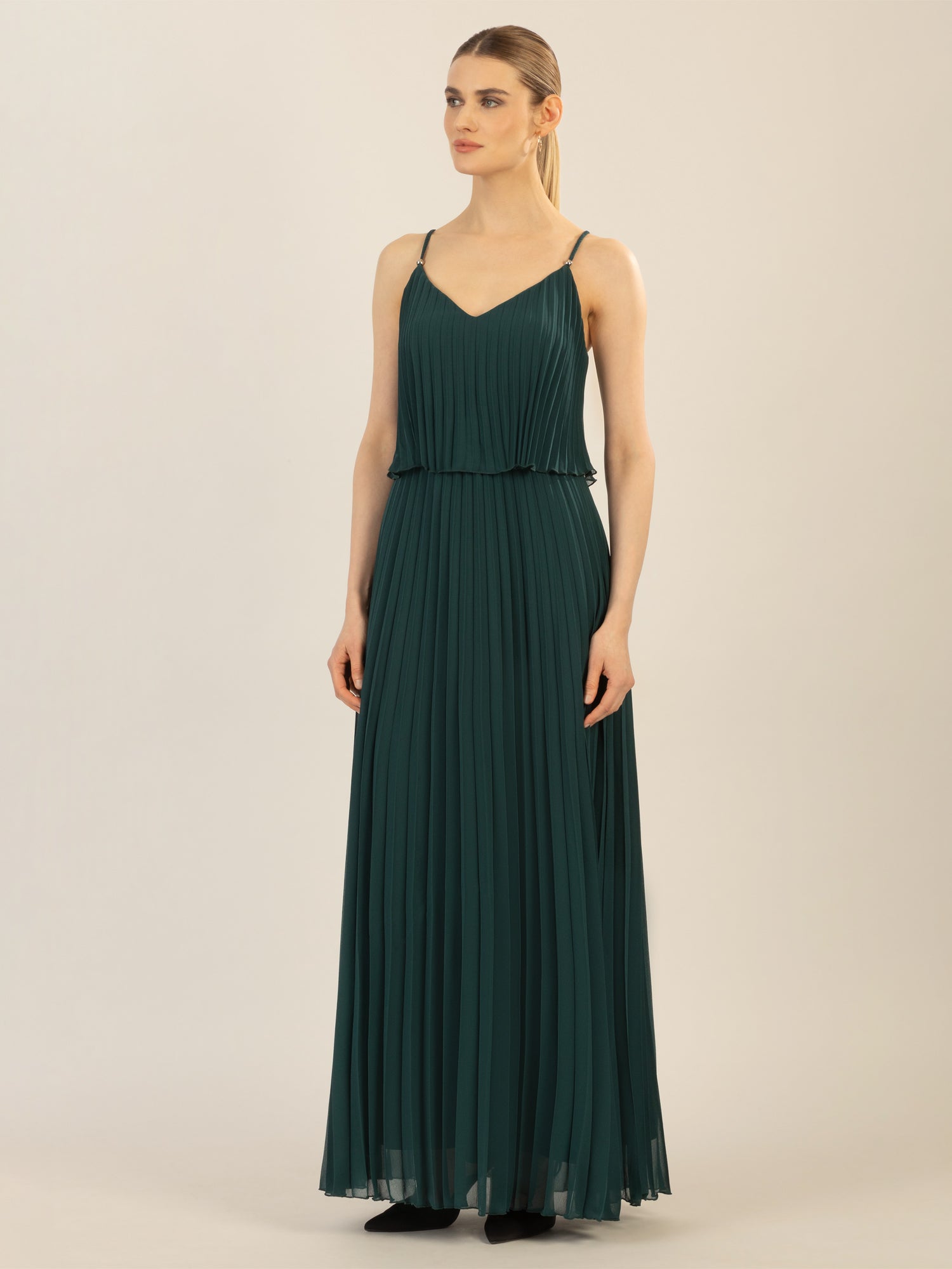 APART Abendkleid in 2in1 Optik | emerald