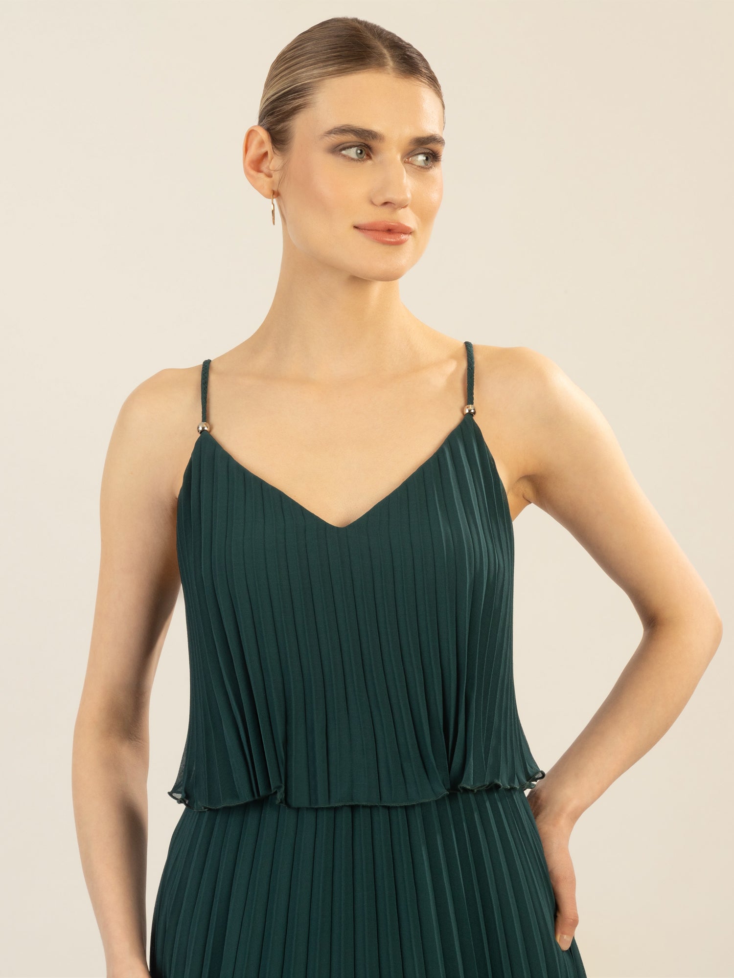 APART Abendkleid in 2in1 Optik | emerald
