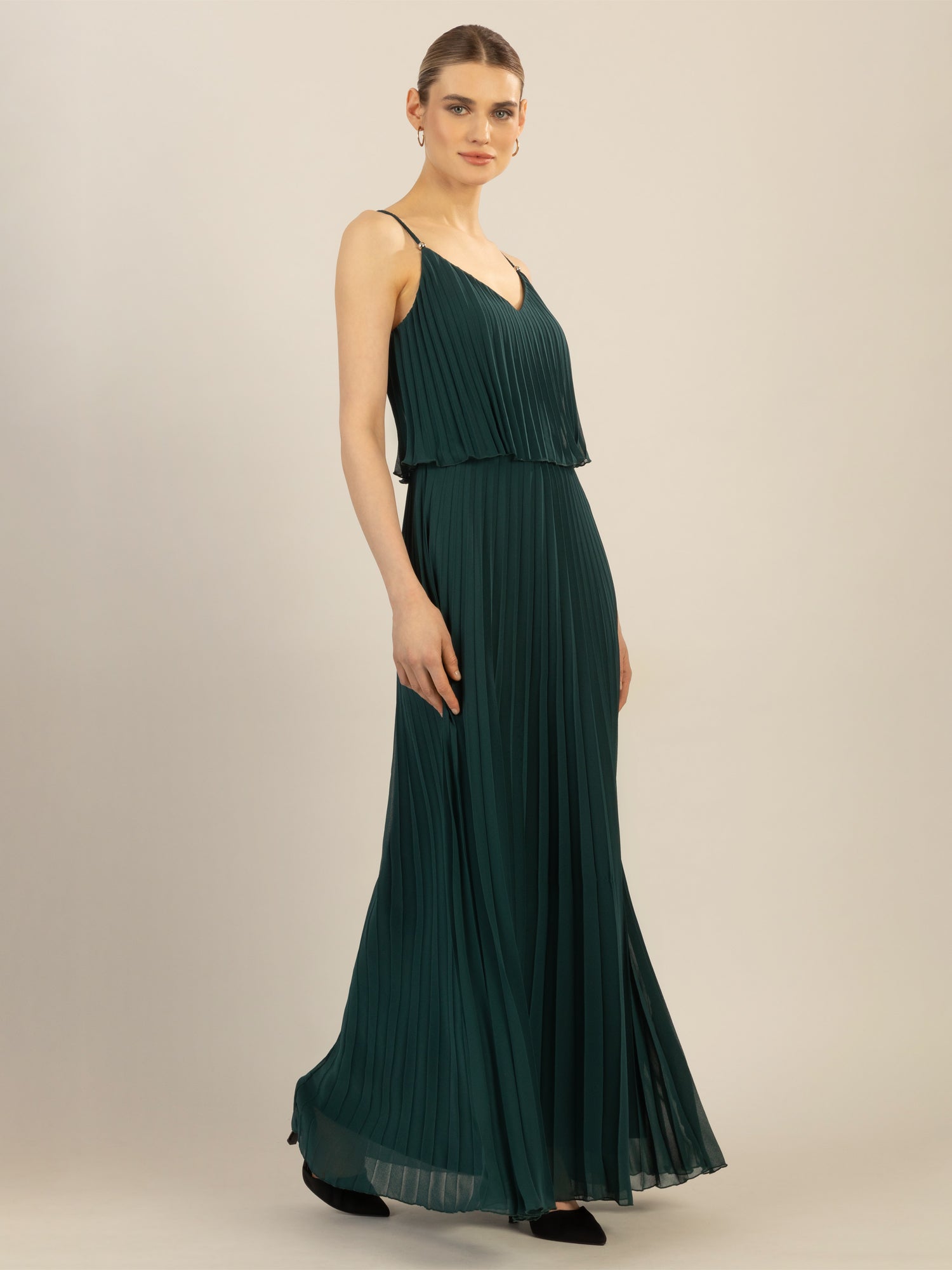 APART Abendkleid in 2in1 Optik | emerald