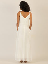 APART Abendkleid in 2in1 Optik | creme