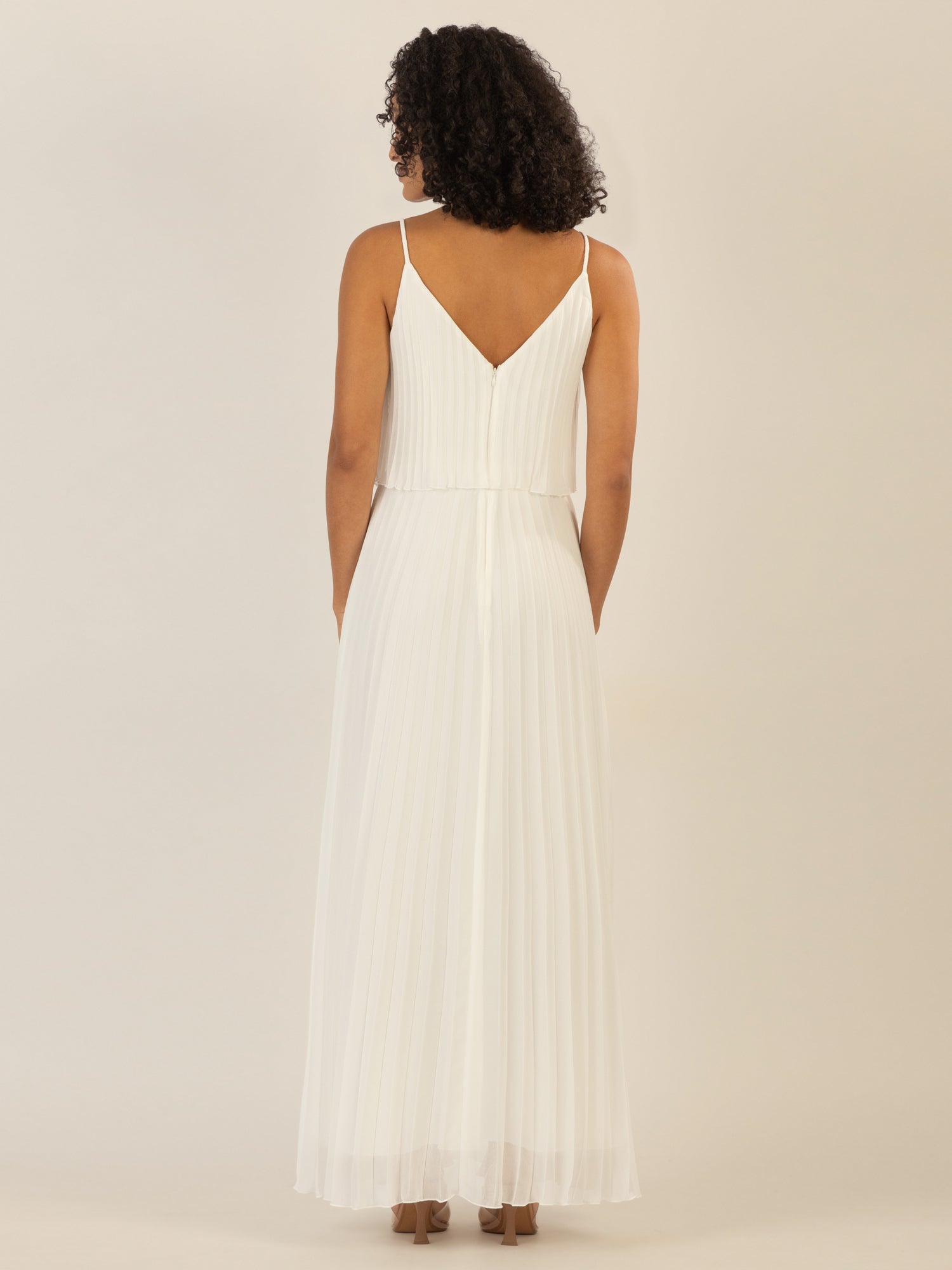 APART Abendkleid in 2in1 Optik | creme