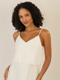 APART Abendkleid in 2in1 Optik | creme