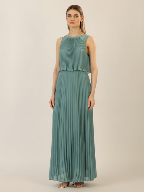 APART Abendkleid mit lose fallendem Sonnenplissee-Part bis zur Taille | jade image 1