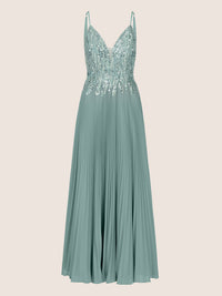 APART Abendkleid mit Chiffon und aufwendiger Bestickung | jade
