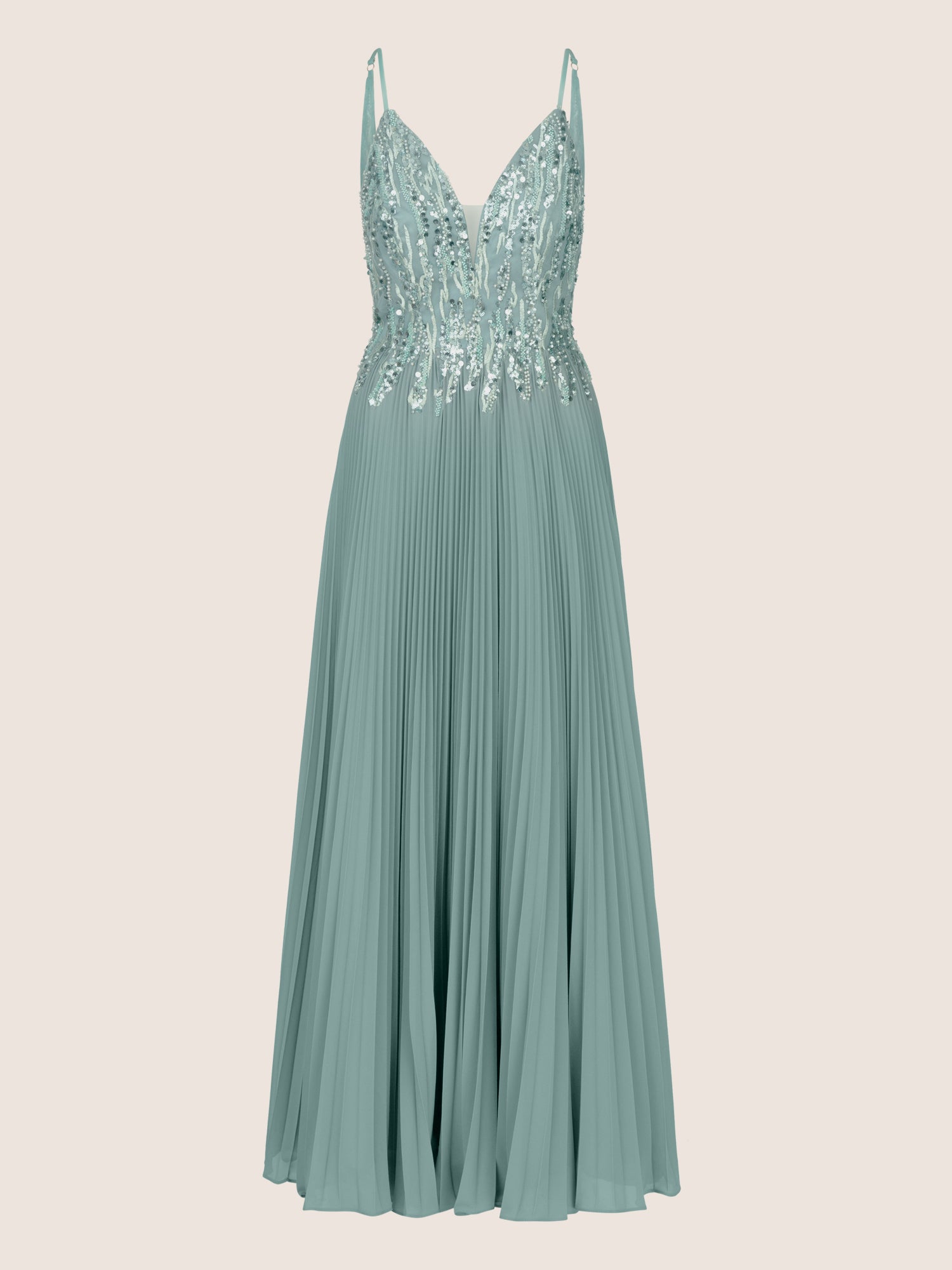 APART Abendkleid mit Chiffon und aufwendiger Bestickung | jade
