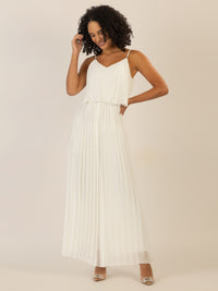 APART Plisseeoverall in 2in1 Optik | creme