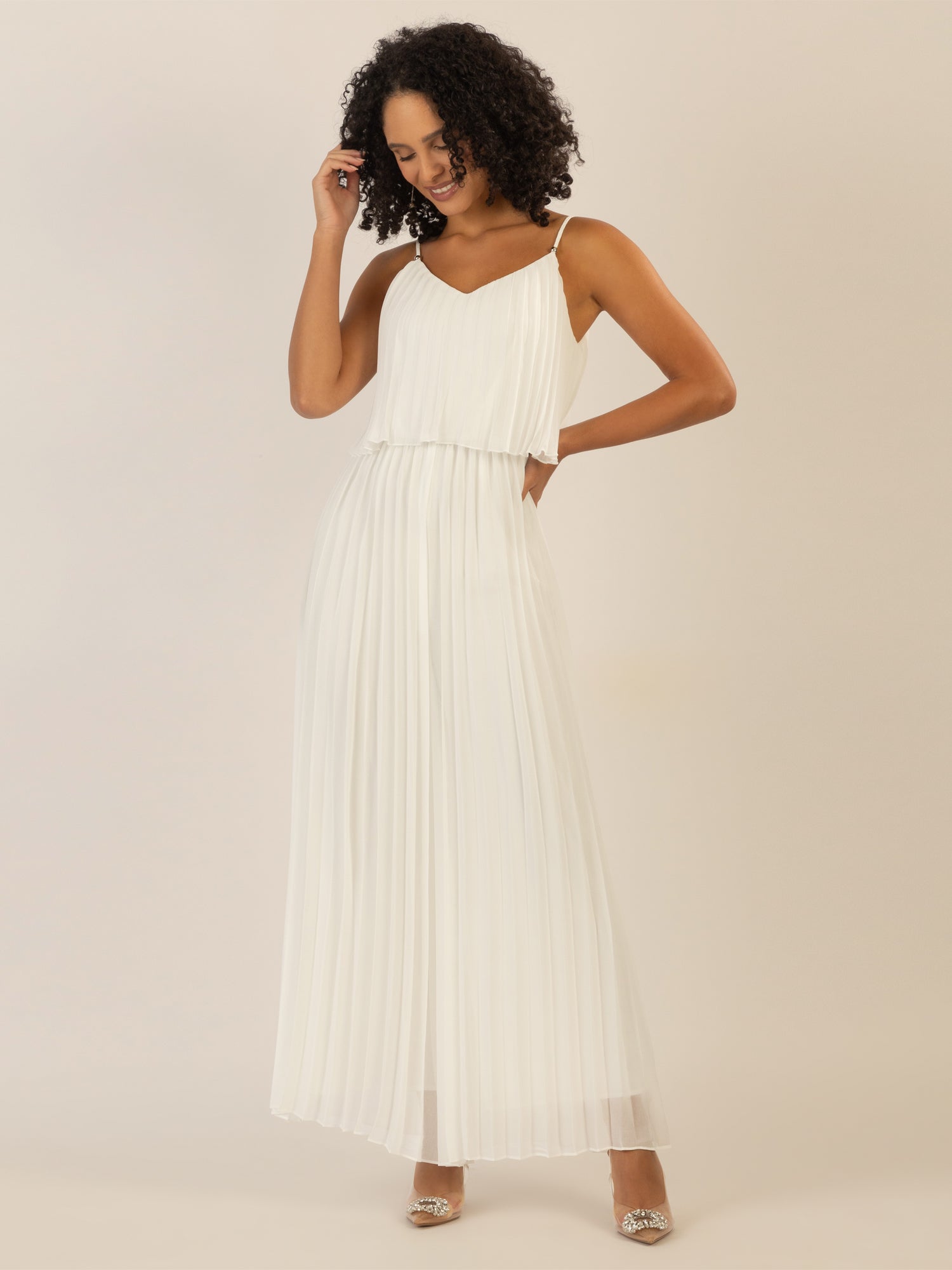 APART Plisseeoverall in 2in1 Optik | creme