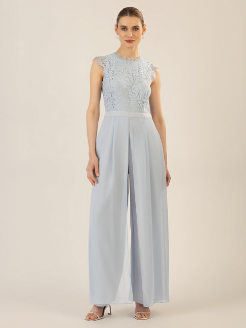 APART Overall mit Spitzenoberteil | hellblau image 1