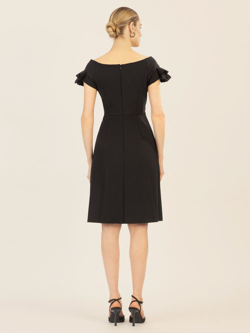 APART Cocktailkleid mit sehr weiten Ausschnitt | schwarz image 1