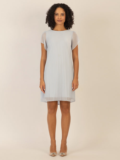 APART Chiffonkleid aus einem leicht körnigen Georgette | hellblau image 1