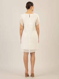 APART Chiffonkleid aus einem leicht körnigen Georgette | creme