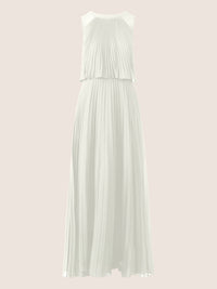 APART Abendkleid mit Plisseefalten und Lagenoptik | creme