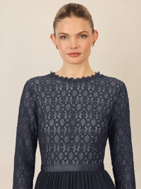 APART Abendkleid mit Plisseerock | nachtblau