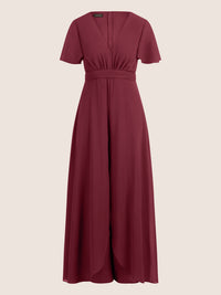 APART Chiffonoverall mit Brust Pads | bordeauxrot