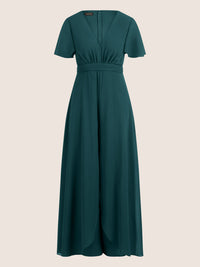 APART Chiffonoverall mit Brust Pads | dunkelgrün