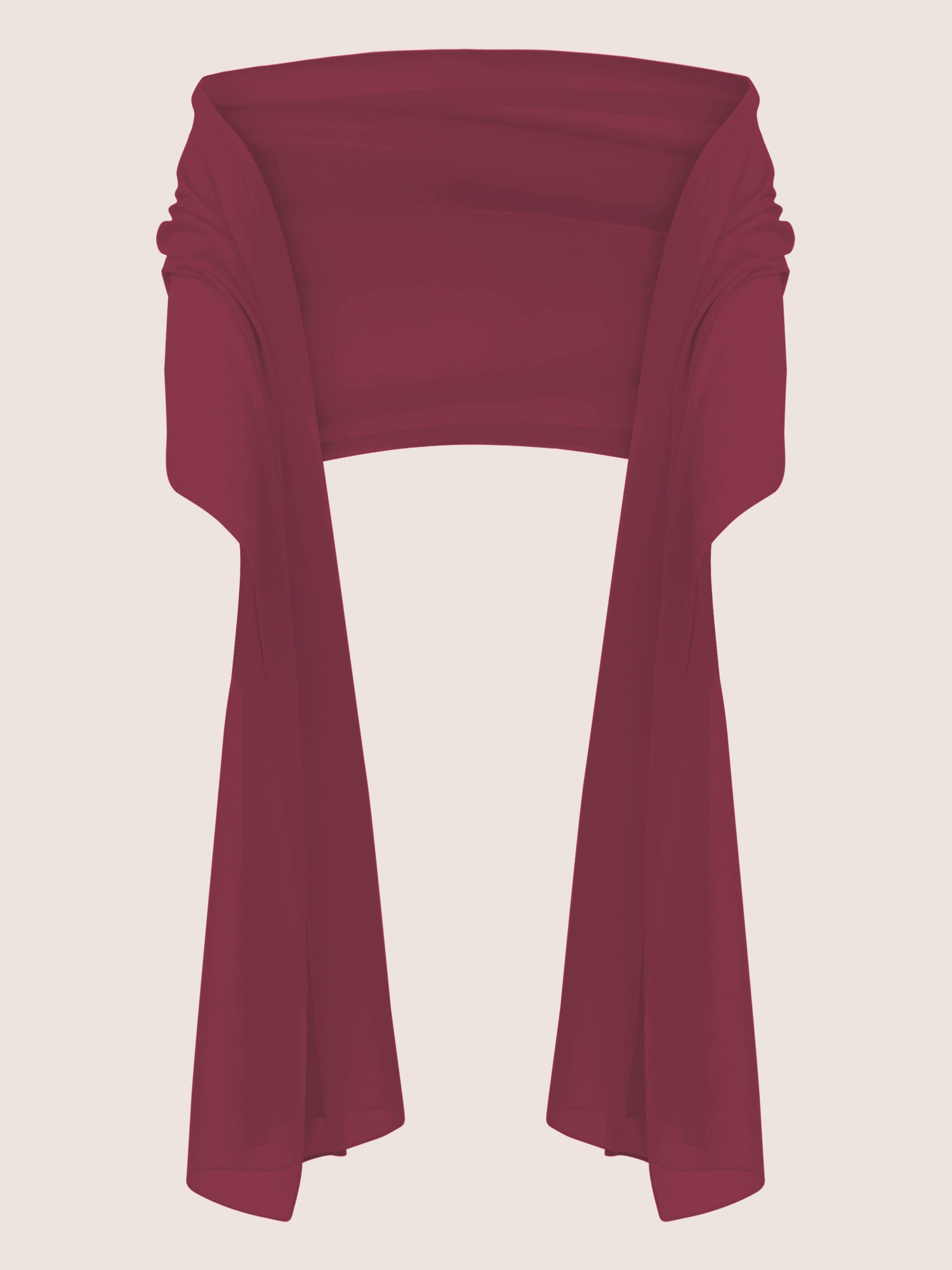 APART Chiffonschal mit weiblichem Aussehen | bordeauxrot