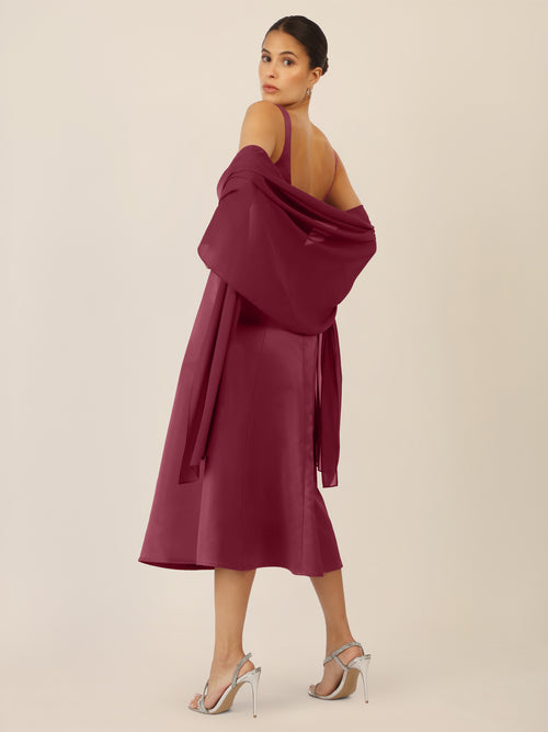 APART Chiffonschal mit weiblichem Aussehen | bordeauxrot image 1