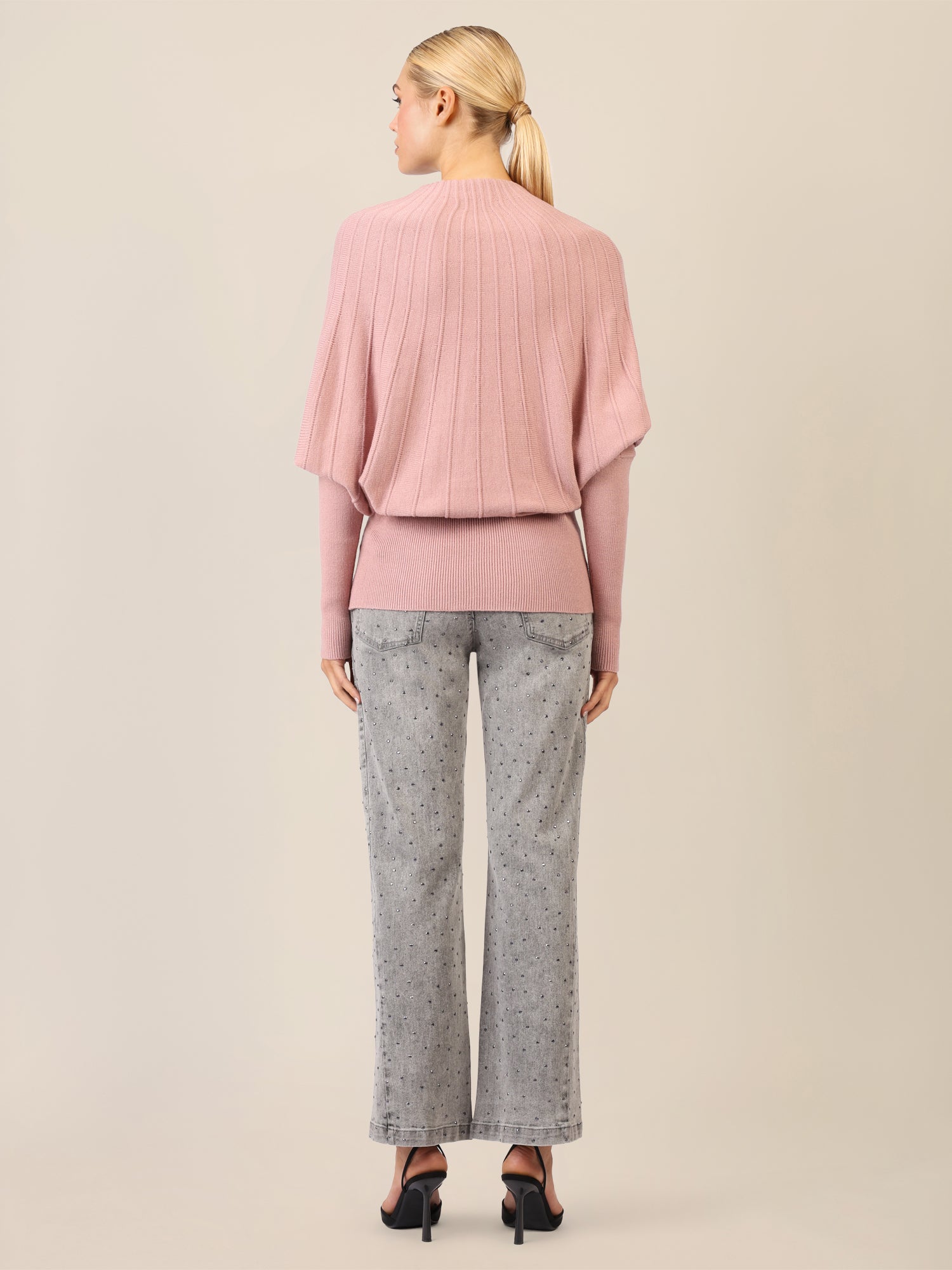 APART Pullover mit Fledermausärmeln | mauve