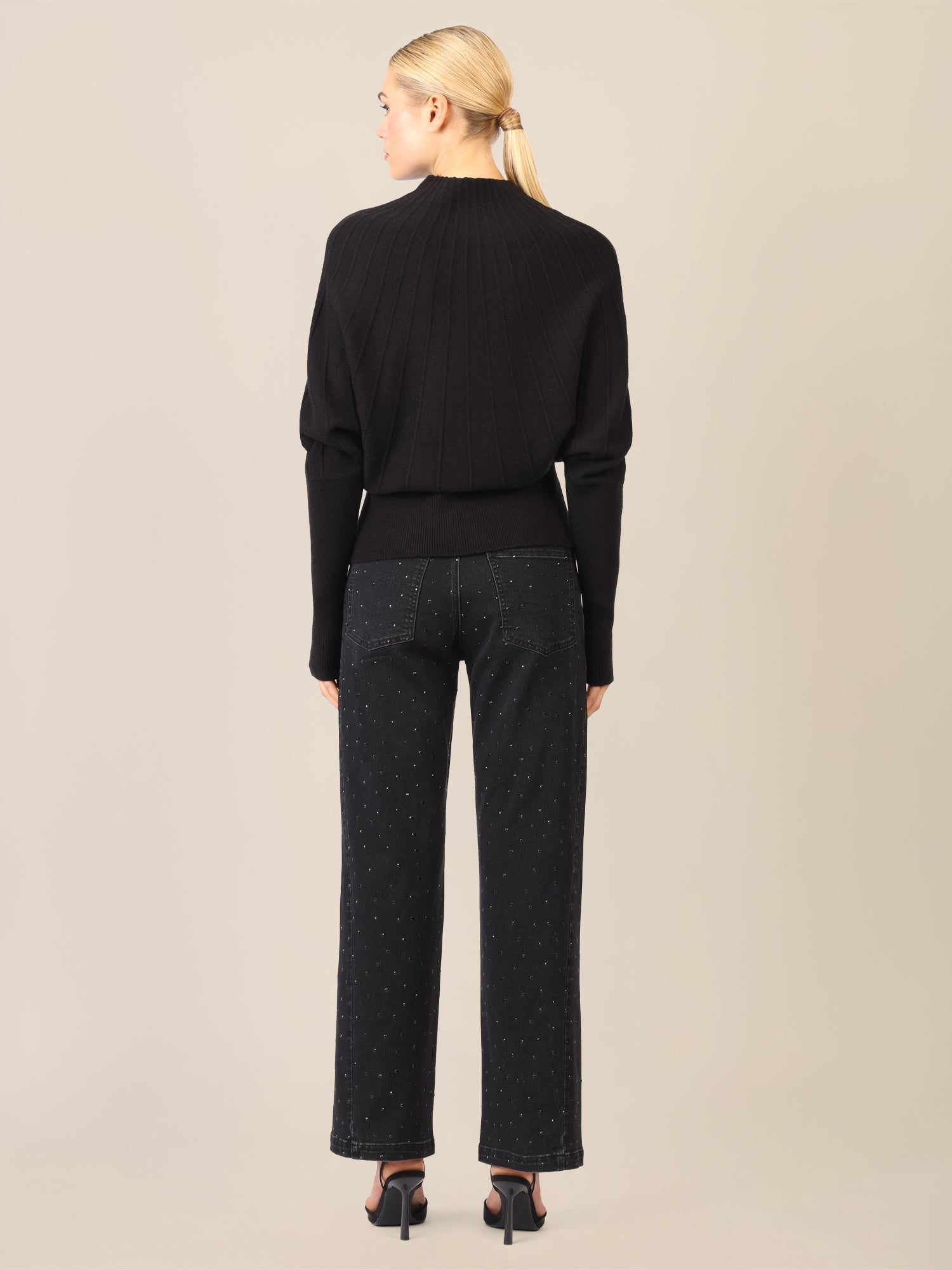 APART Pullover mit Fledermausärmeln | schwarz