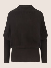 APART Pullover mit Fledermausärmeln | schwarz