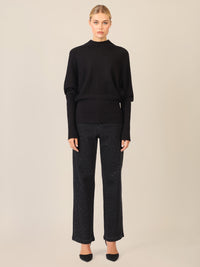 APART Pullover mit Fledermausärmeln | schwarz