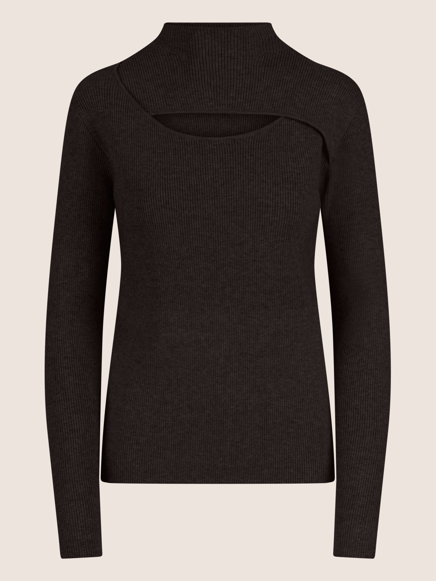 APART Pullover mit Cut-out-Detail | schwarz