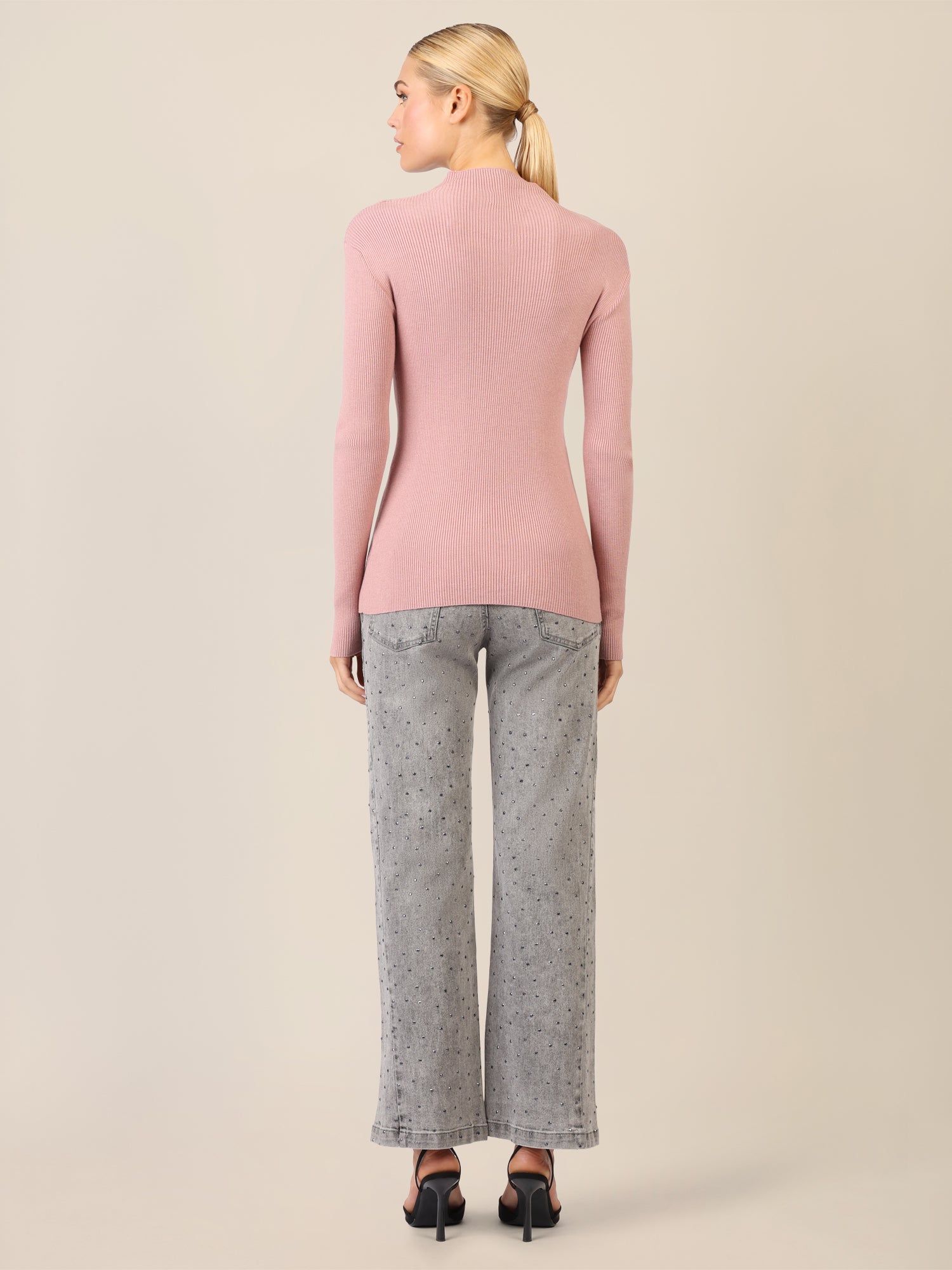 APART Pullover mit Cut-out-Detail | mauve