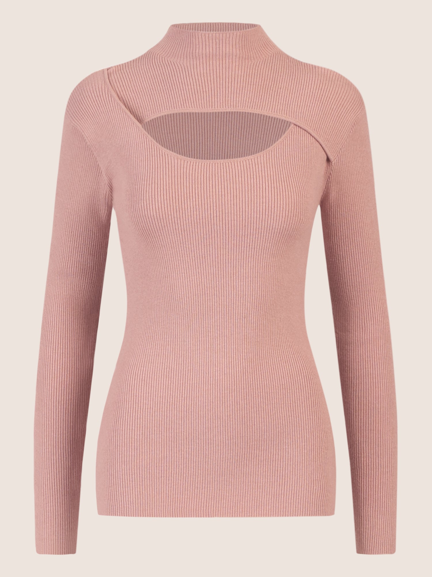 APART Pullover mit Cut-out-Detail | mauve