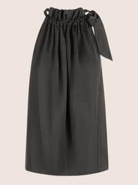 APART Satinblusentop aus einer mattglänzenden, elastischen Satin Ware | schwarz