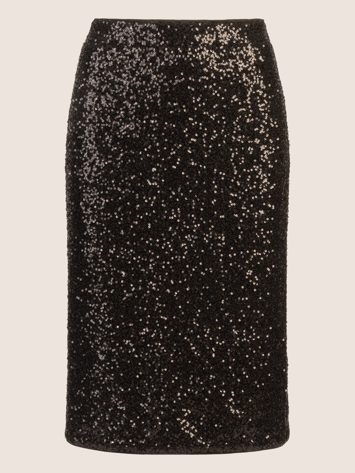 APART Paillettenrock mit Glitzereffekt | schwarz