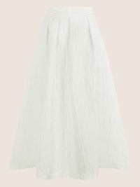 APART Midi Jacquardrock in edler Struktur-Optik | creme