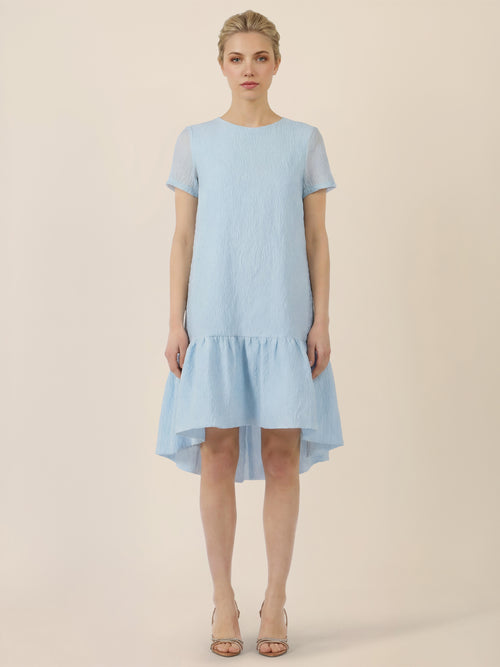 APART Elegantes Kleid mit Volantsaum | hellblau image 1