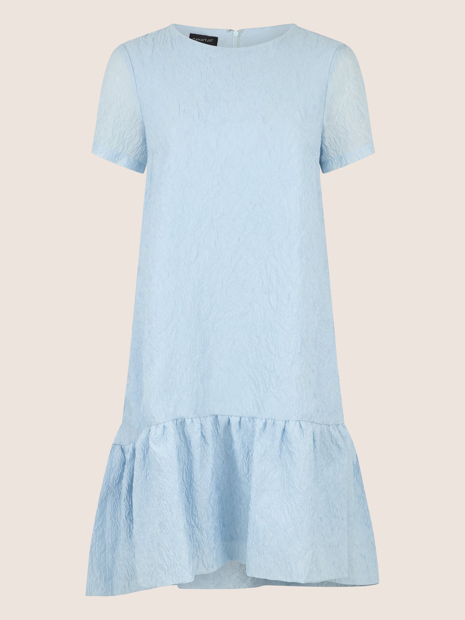 APART Elegantes Kleid mit Volantsaum | hellblau