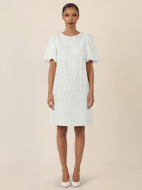 APART Kleid mit edler Crinkle-Struktur | creme