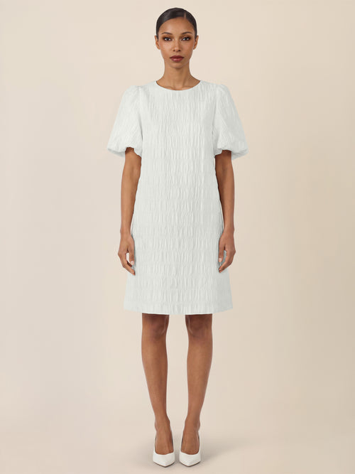 APART Kleid mit edler Crinkle-Struktur | creme image 1