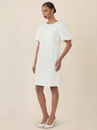 APART Kleid mit edler Crinkle-Struktur | creme