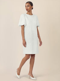 APART Kleid mit edler Crinkle-Struktur | creme