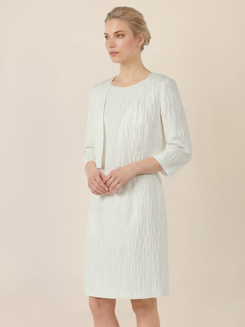 APART Kurze Jacquard-Bolero in eleganter Strukturoptik | creme image 1
