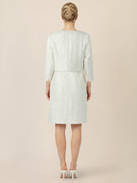 APART Kurze Jacquard-Bolero in eleganter Strukturoptik | creme