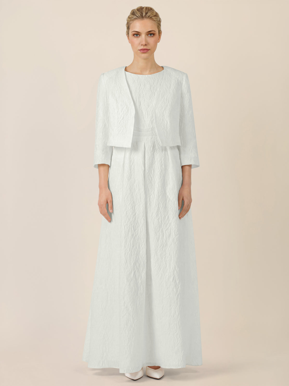 APART Eleganter Bolero mit Hakenverschluss | creme