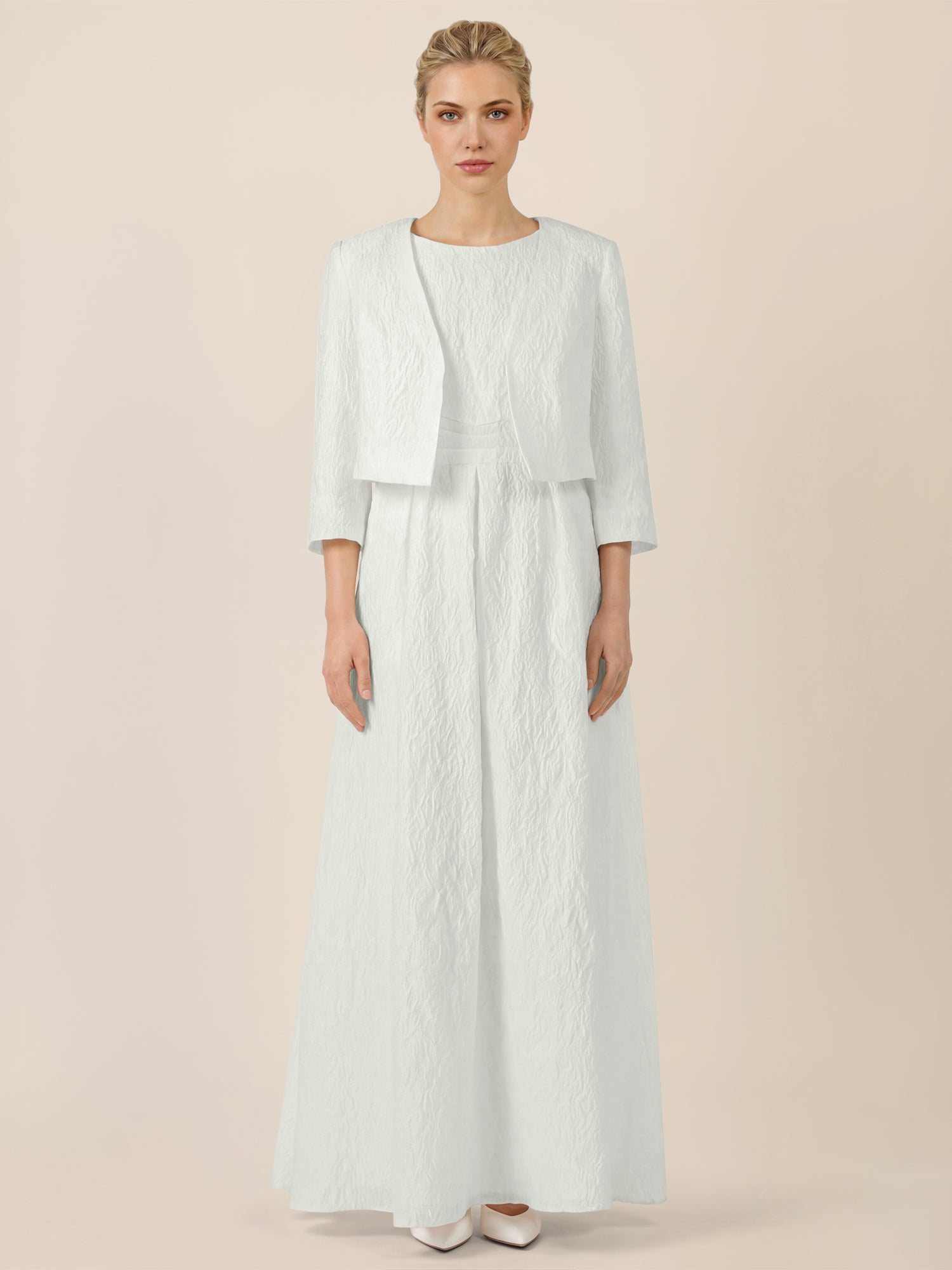 APART Eleganter Bolero mit Hakenverschluss | creme