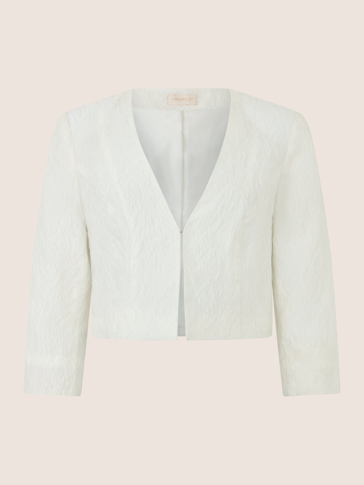 APART Eleganter Bolero mit Hakenverschluss | creme