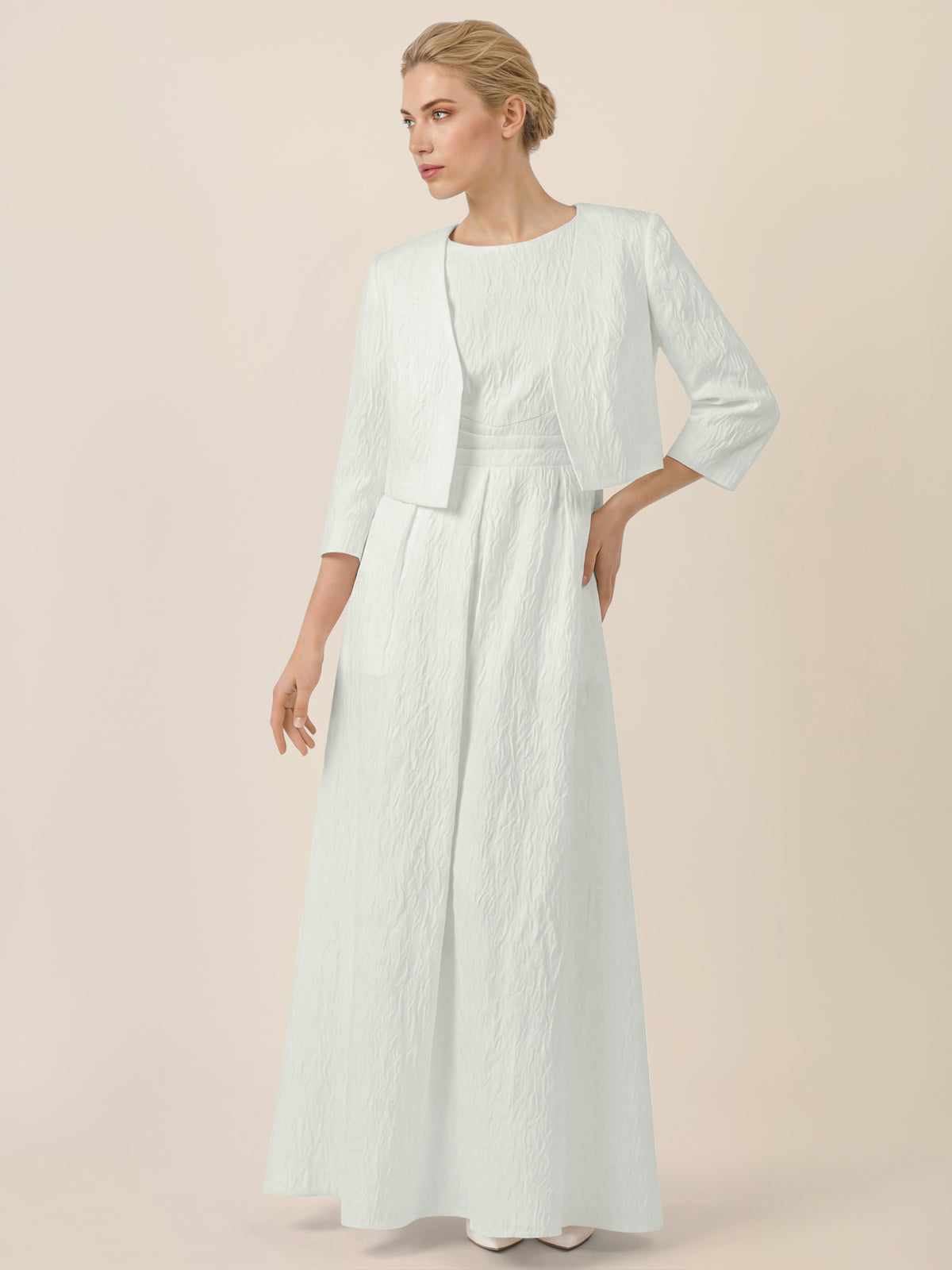 APART Eleganter Bolero mit Hakenverschluss | creme