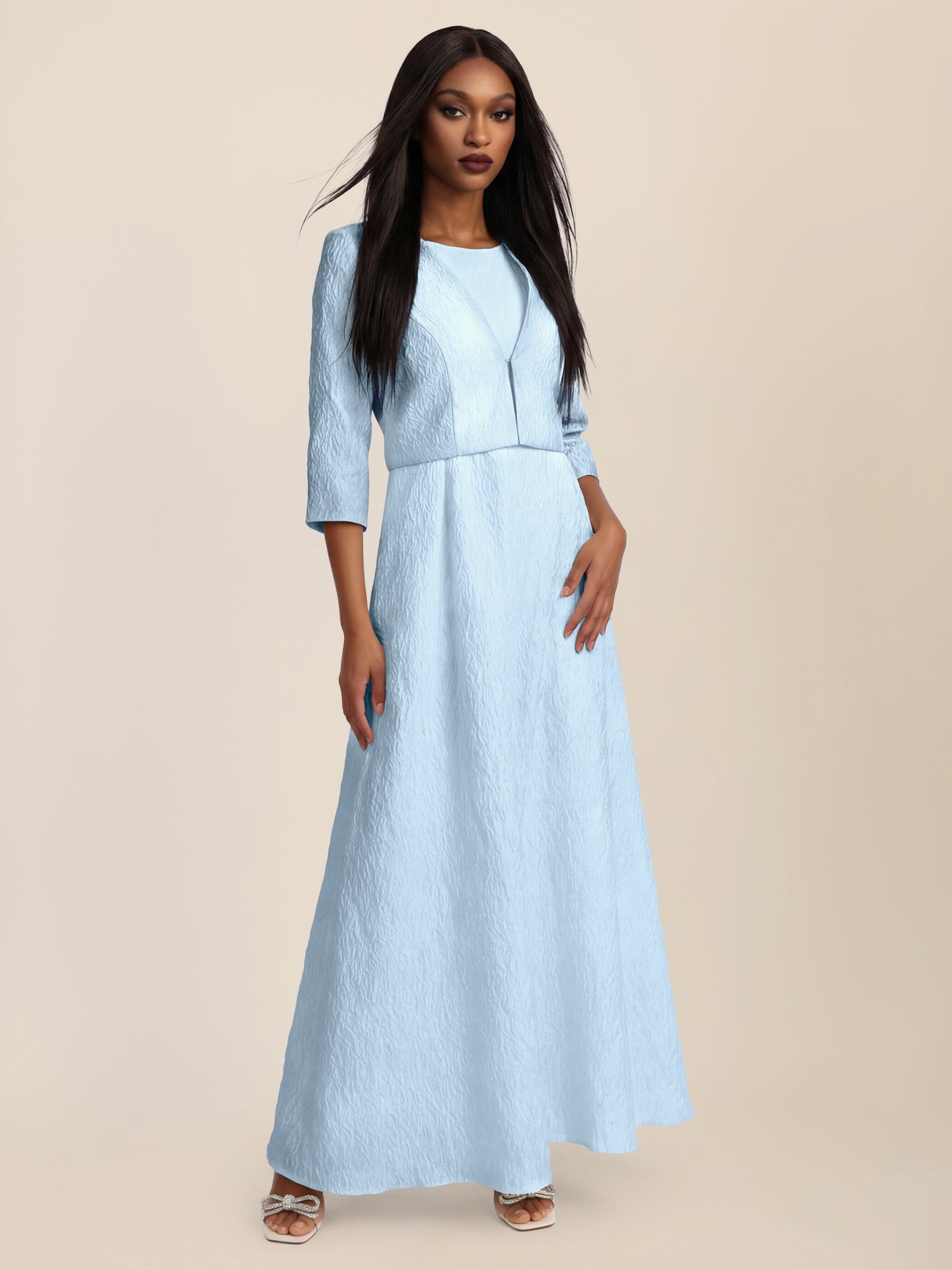 APART Eleganter Bolero mit Hakenverschluss | hellblau