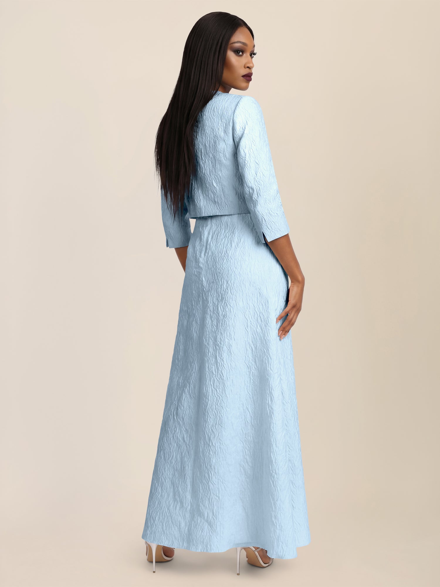 APART Eleganter Bolero mit Hakenverschluss | hellblau