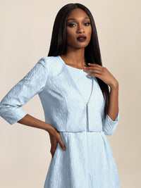 APART Eleganter Bolero mit Hakenverschluss | hellblau